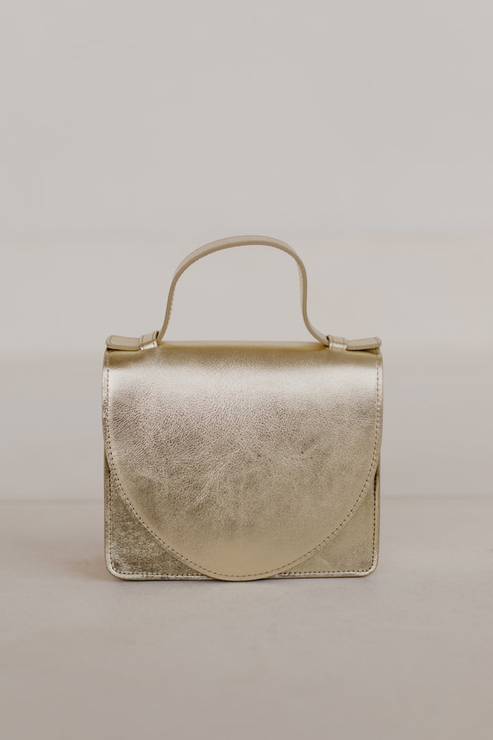 Micro Briefcase | Gold Metallic