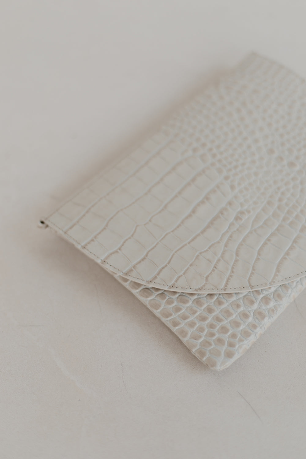 Bridal Collection | Enveloppe moyenne Croco blanc