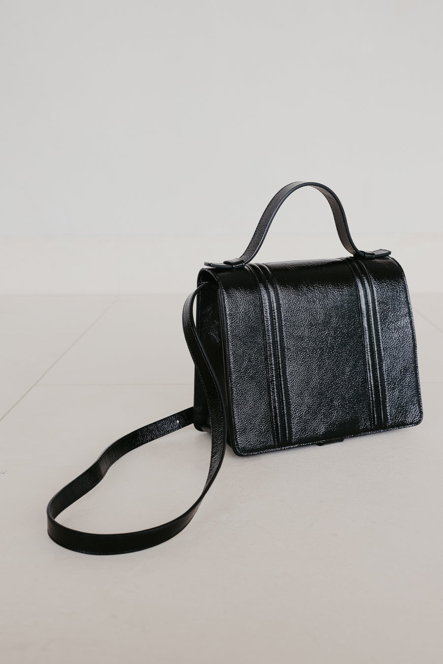 Mini Briefcase Doublé | Basalt