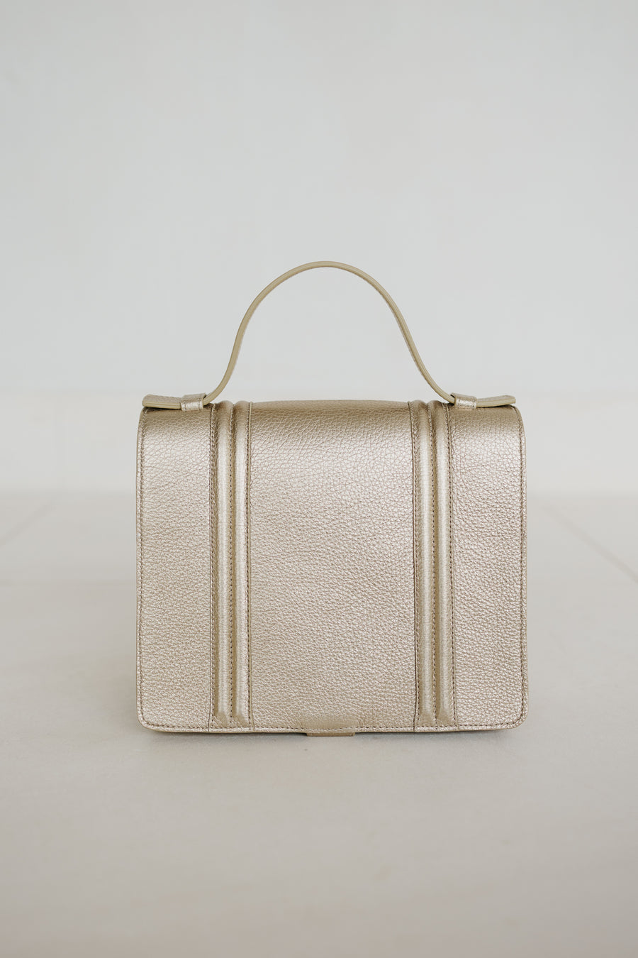 Mini Briefcase Doublé | Soft Gold Structured
