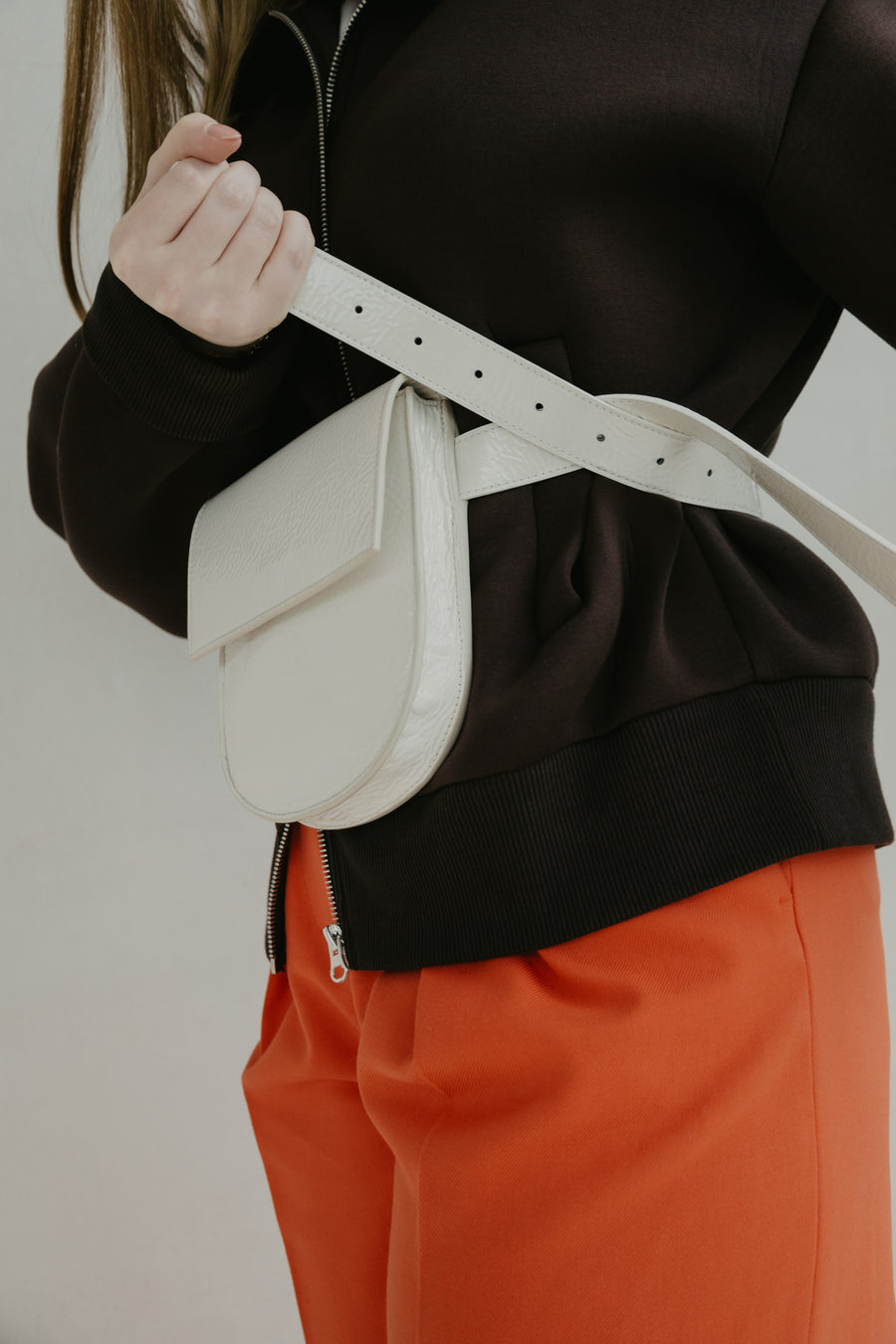 Belt Bag: Belt XL Pearl + Half Moon Pearl