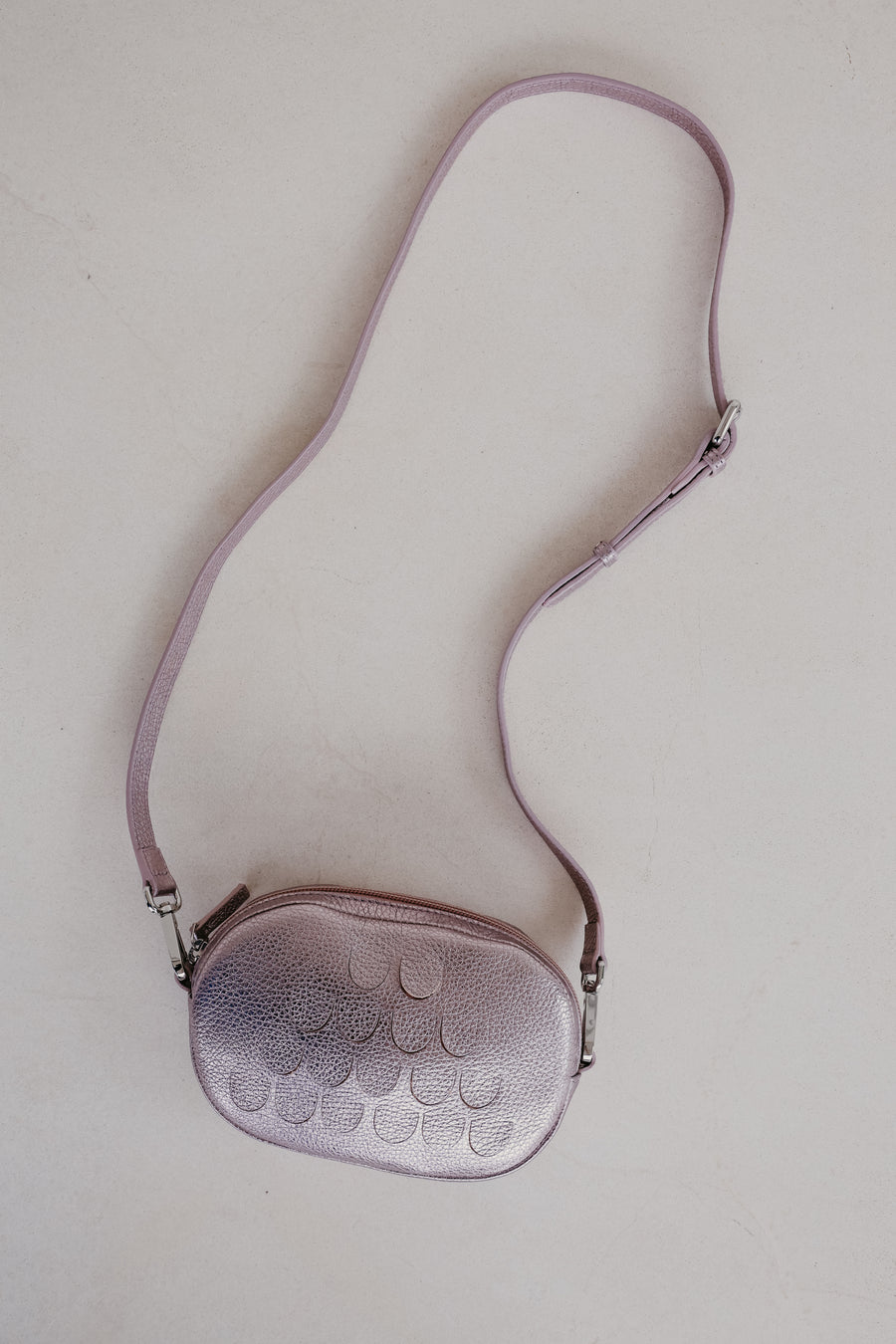 Oval Mini Bag | Violet Shimmer