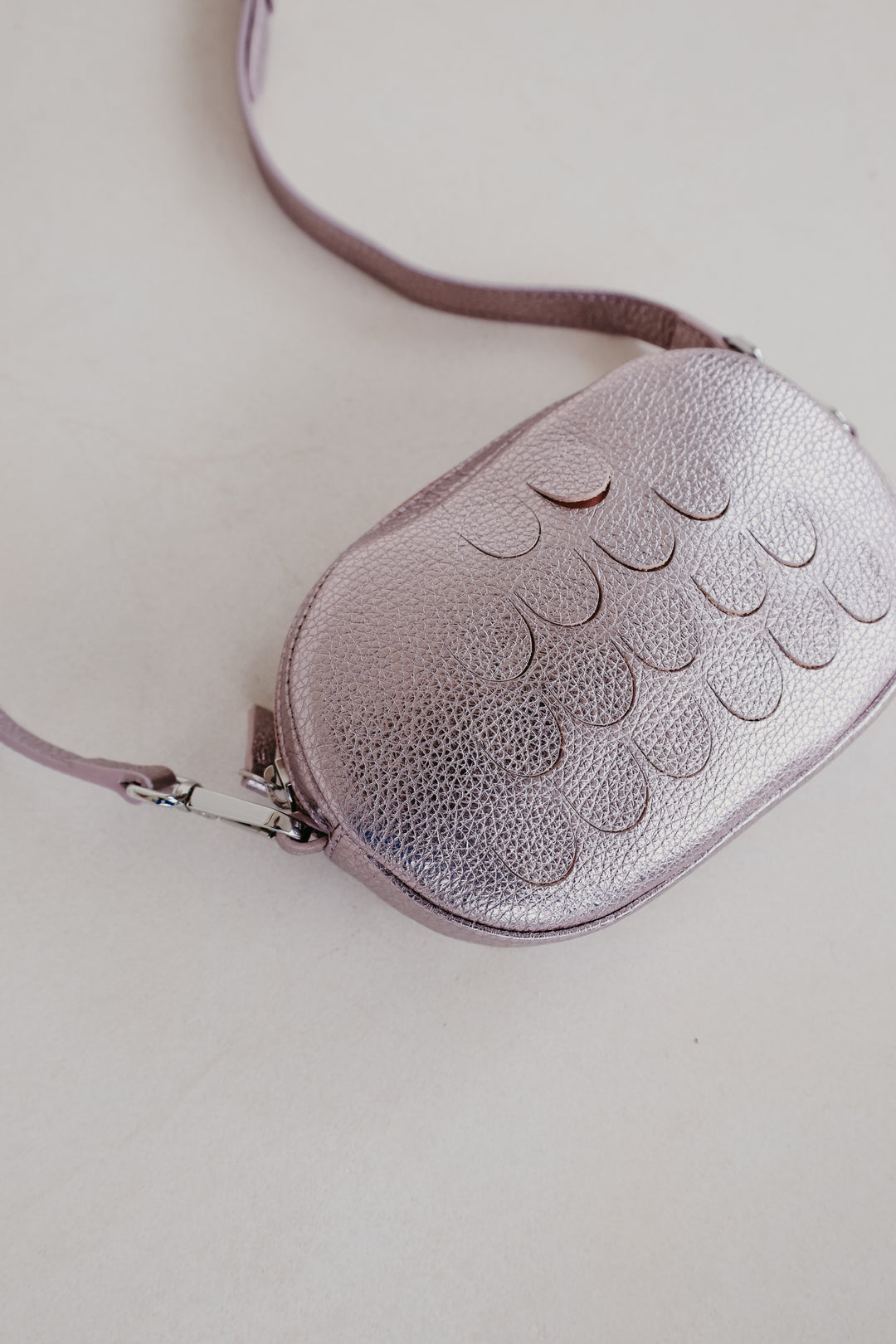 Oval Mini Bag | Violet Shimmer