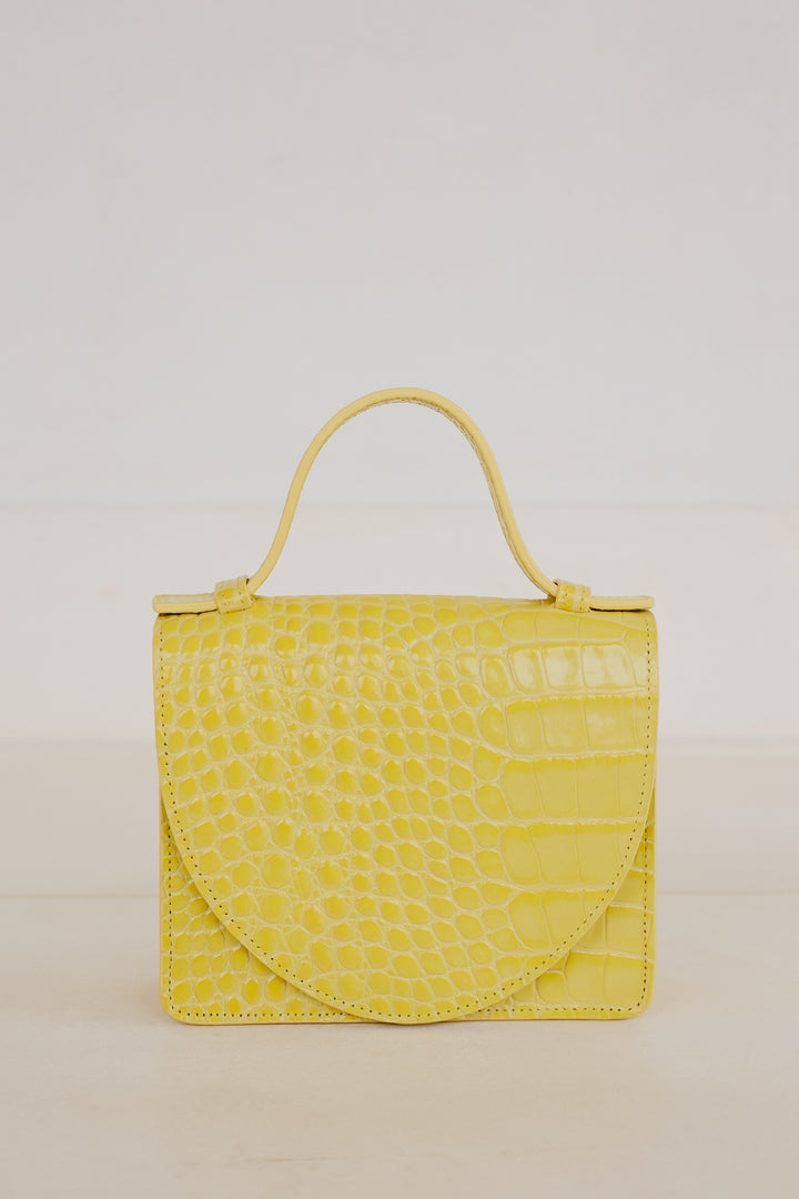 Micro Briefcase | Limon Croco