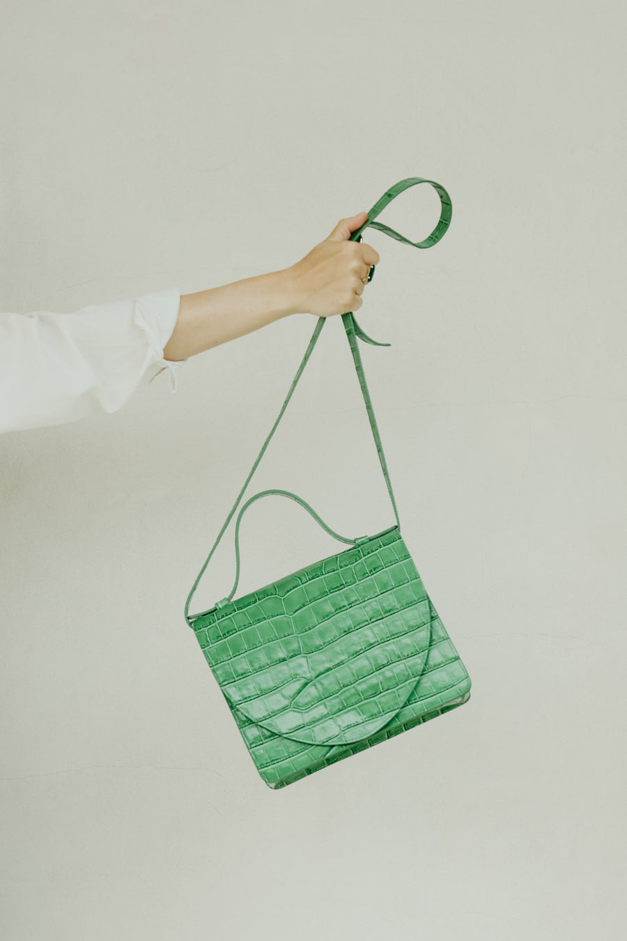 Mini Briefcase | Grass Croco