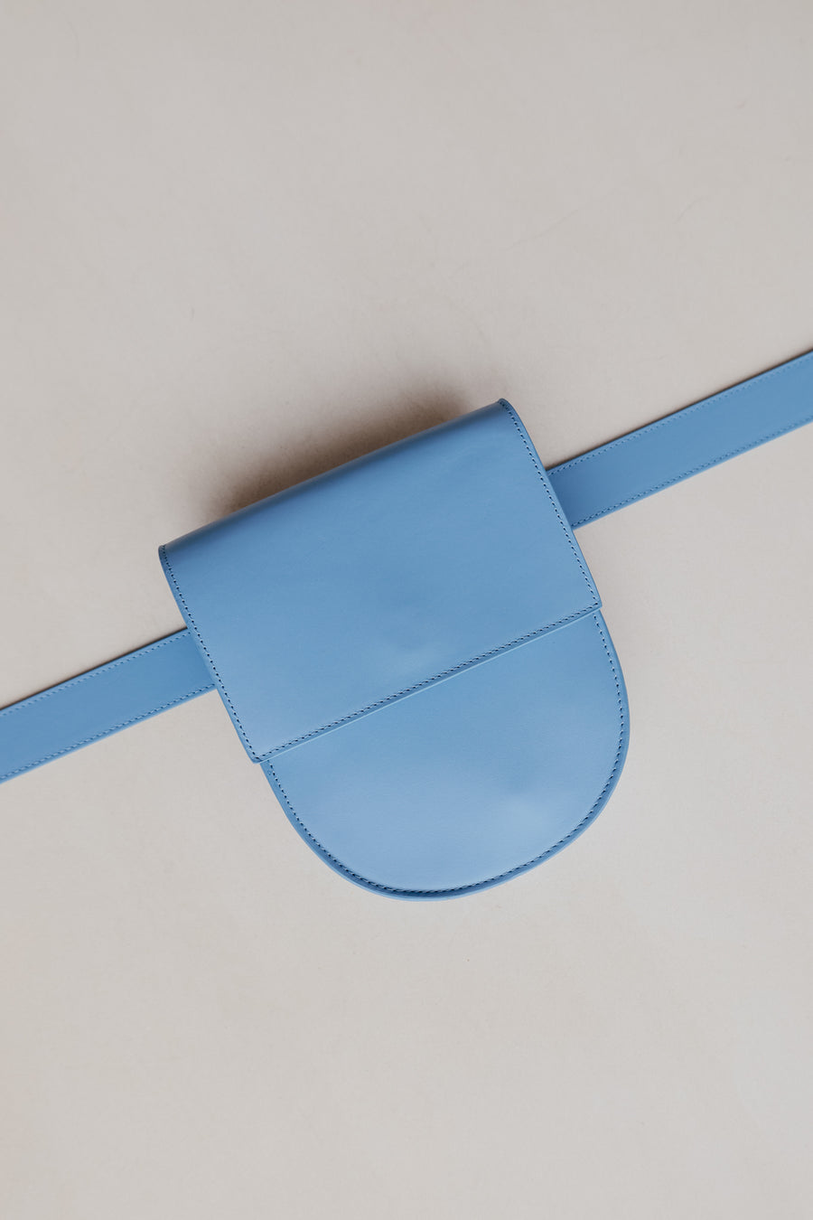 Belt Bag: Belt XL Bleu Ciel + Half Moon Bleu Ciel