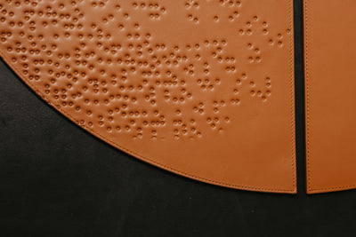 Placemat Set (4) Dots | Cognac