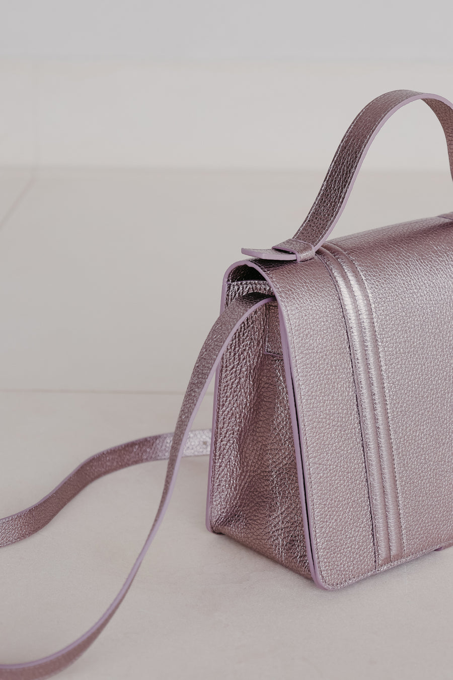 Mini Briefcase Doublé | Violet Shimmer