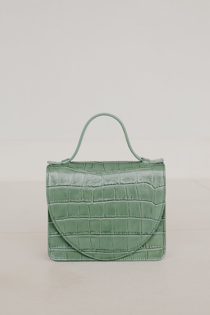 Micro porte-documents | Olive Croco