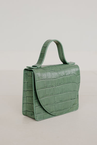 Micro porte-documents | Olive Croco