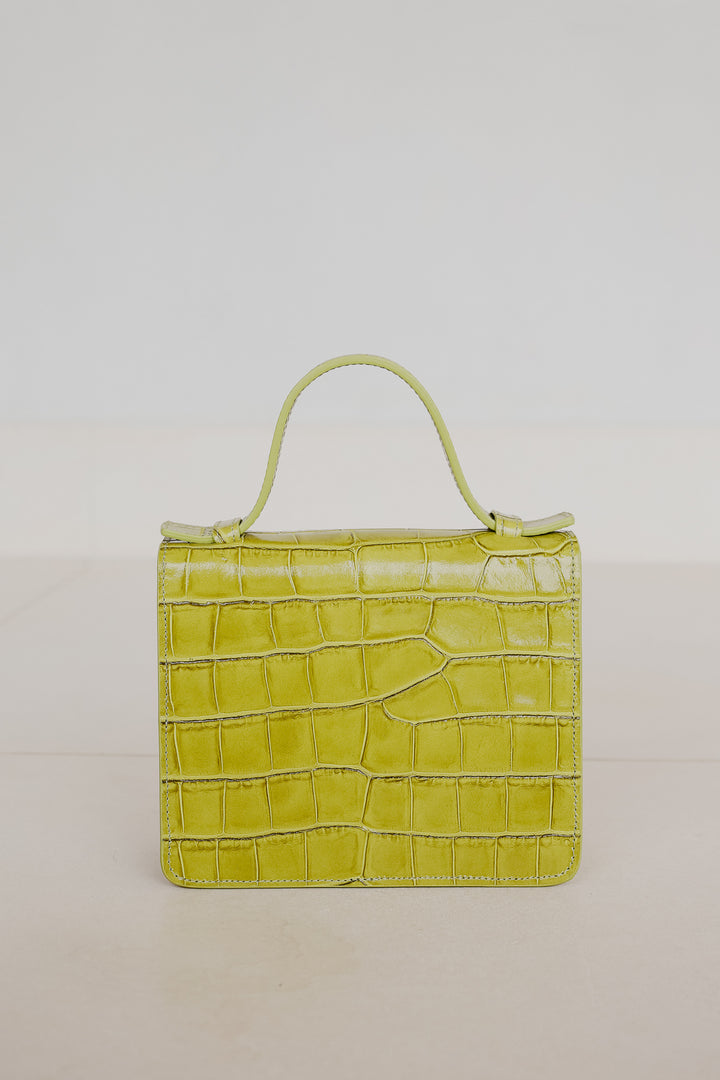 Porte-documents Micro | Croco Lime