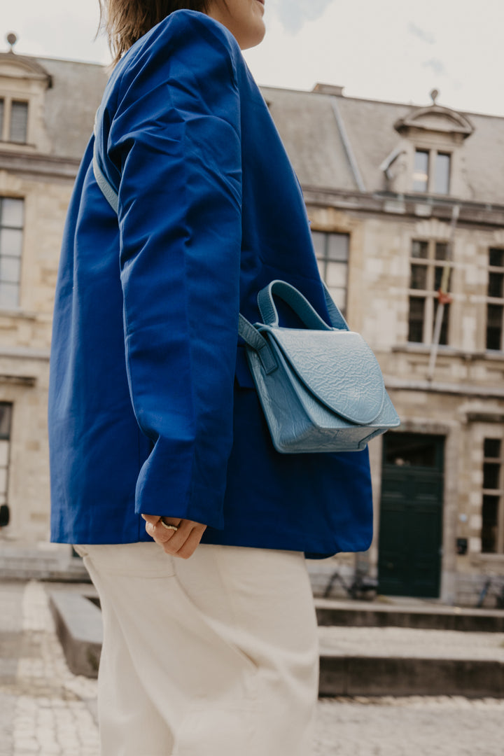 Micro Briefcase | Bleu Ciel Stone