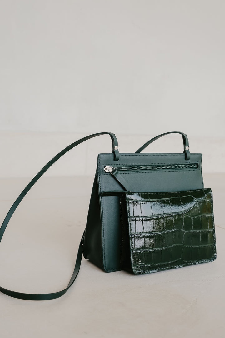 Double Pouch | Combi Forest Croco