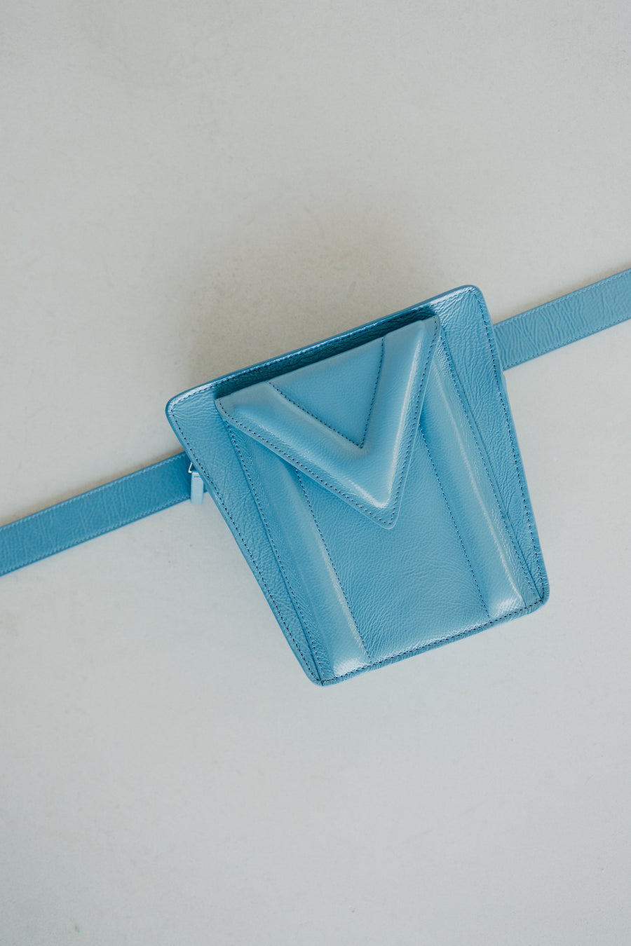 Belt Bag: Belt XL Bleu Ciel Stone + Trapezium M Bleu Ciel Stone