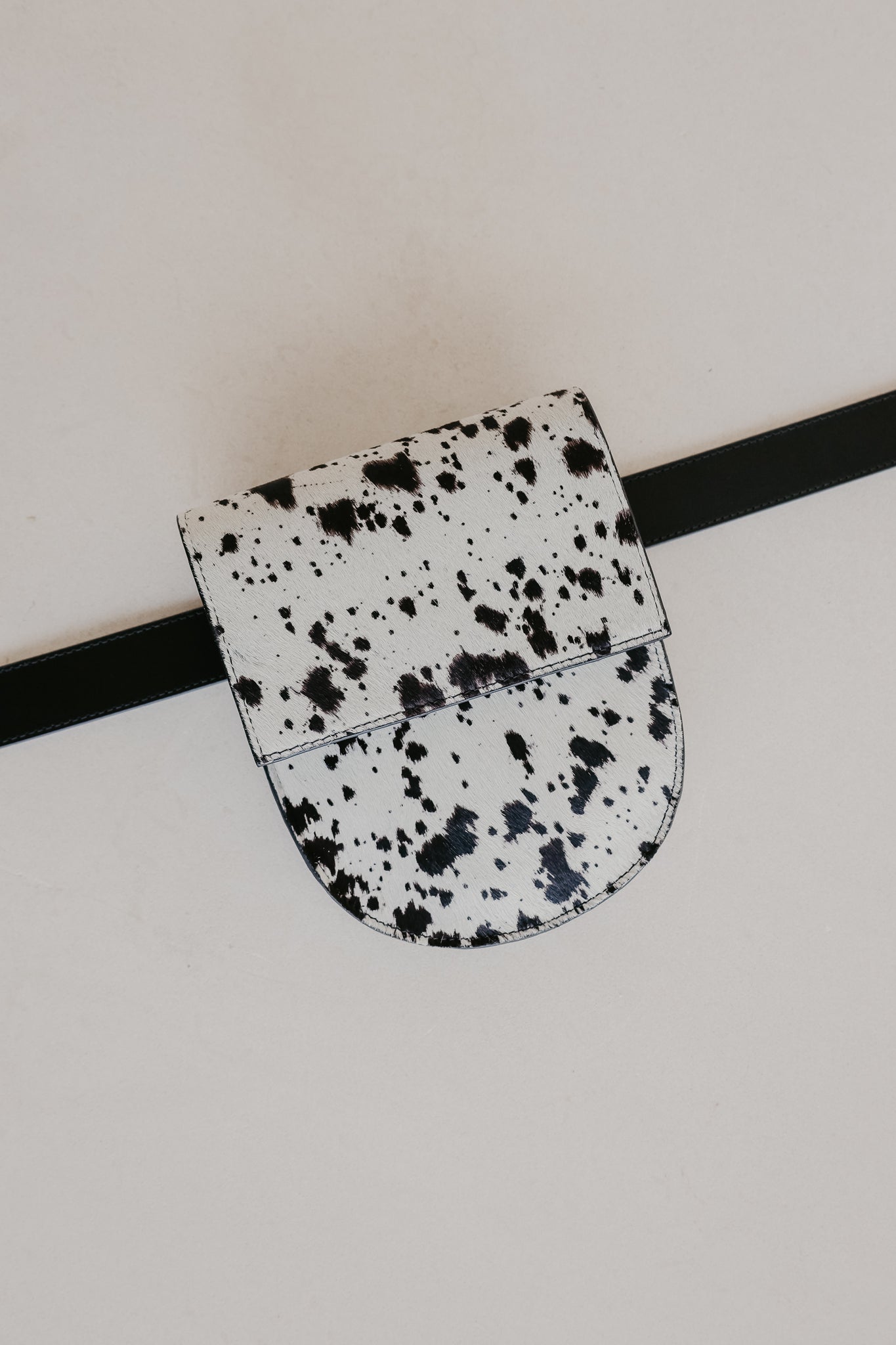 Belt Bag: Belt XL Black Pure + Half Moon Dalmatiër