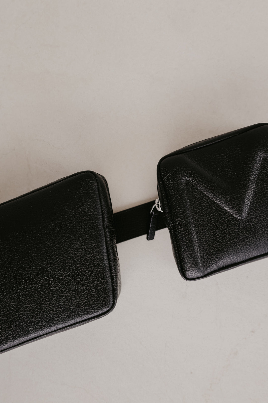 Belt Bag: Belt XL Black Structured + Trapezium Black Structured + Mini M Black Structured