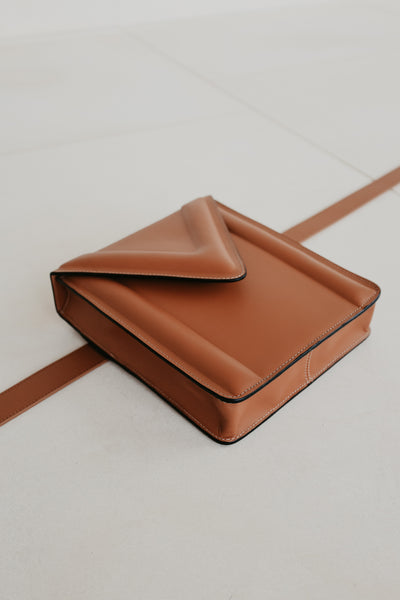 Belt Bag: Belt XL Light Cognac + M XL Stitched Tricolor Cognac