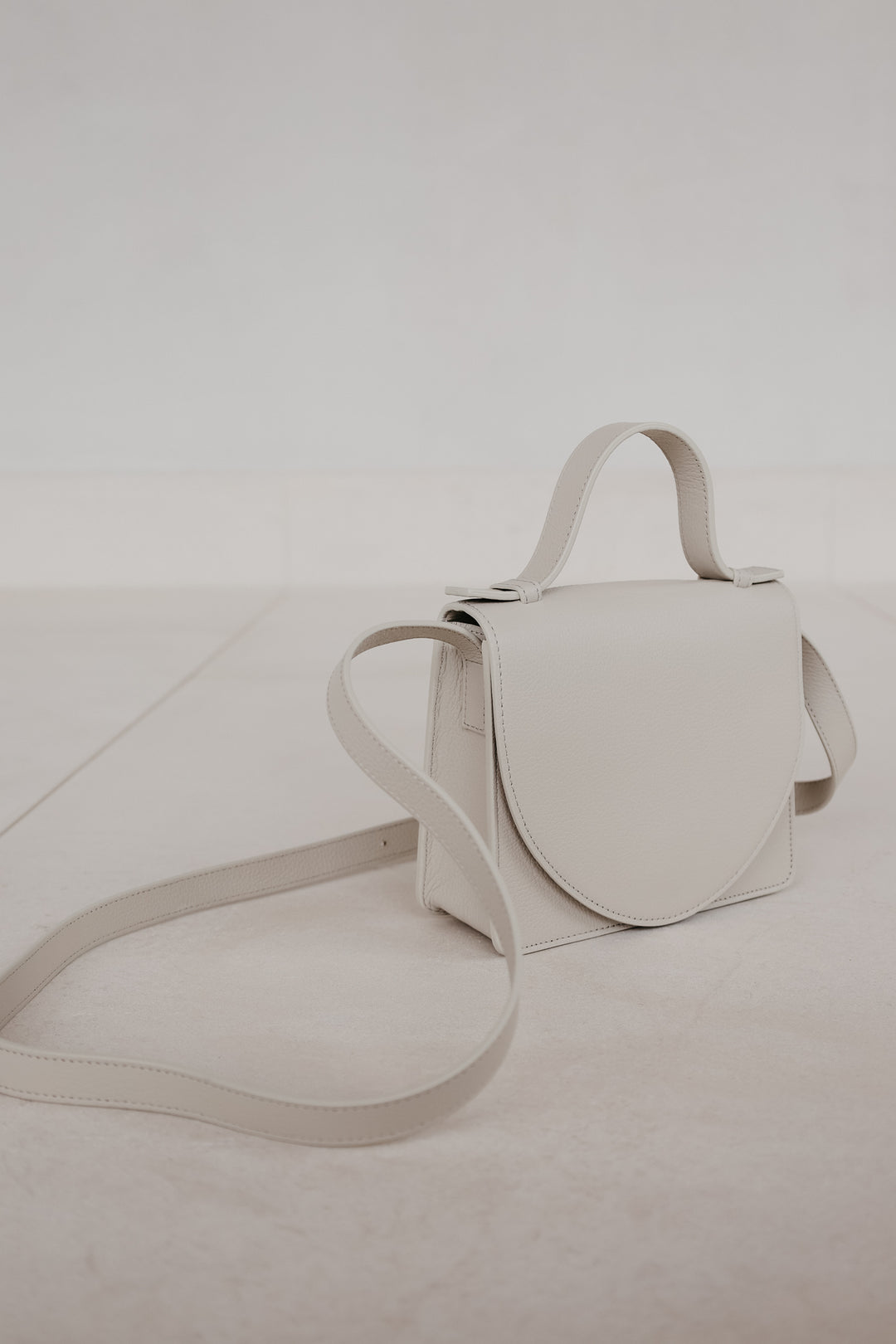 Micro Briefcase | White Structured