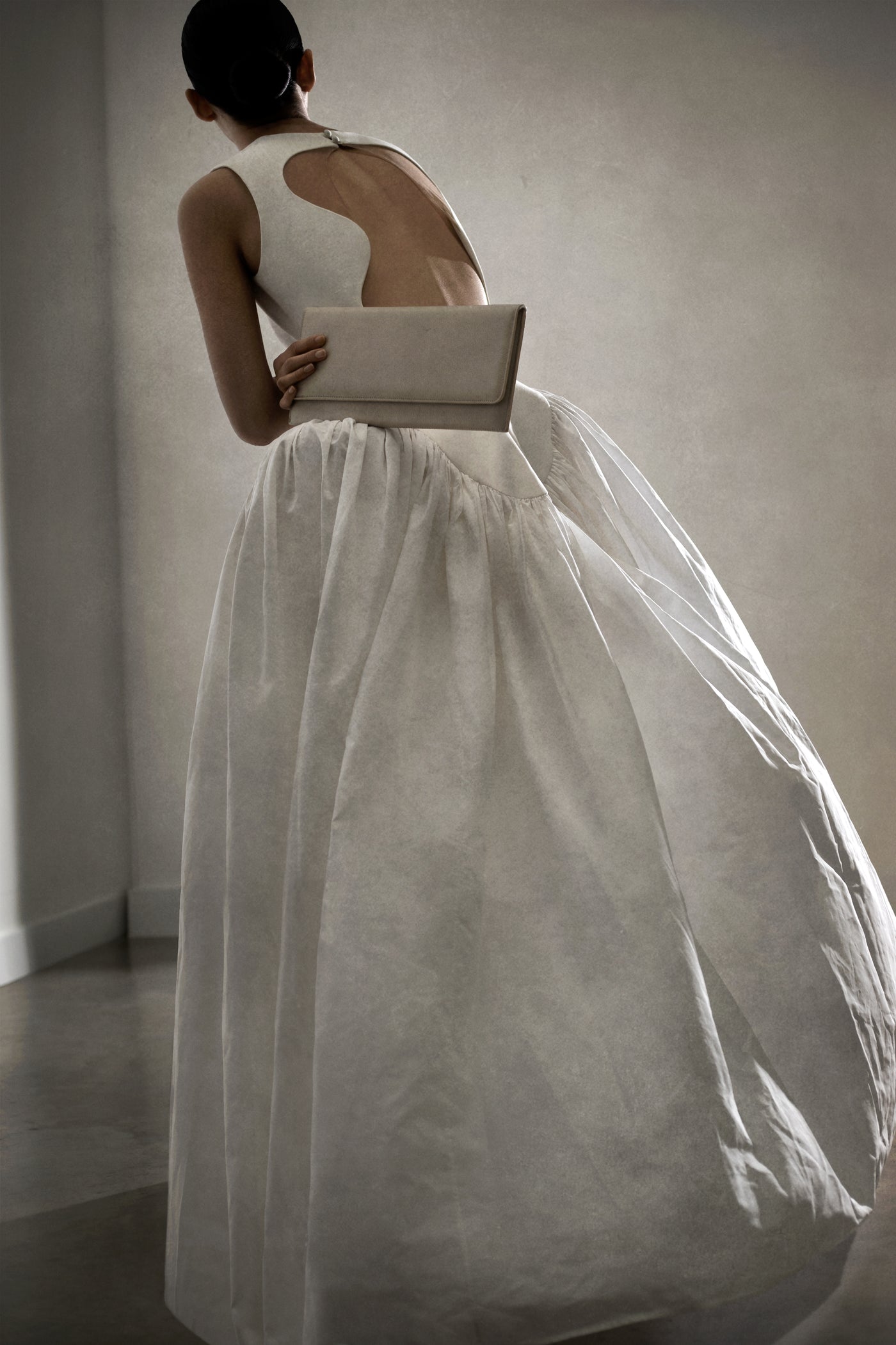 Bridal Collection | Pochette pliée blanche