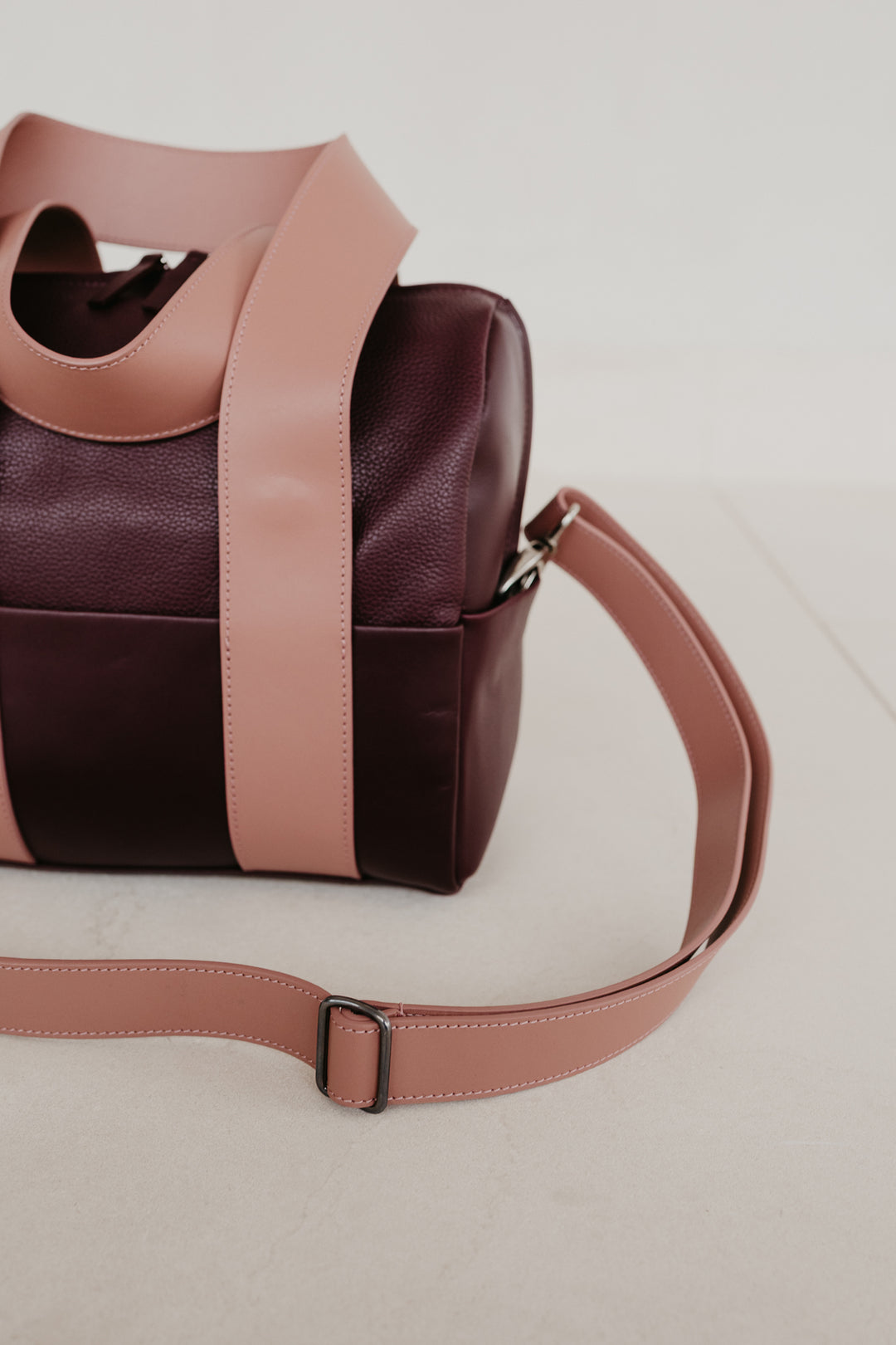 Sac de bowling XL | Bourgogne / Rose