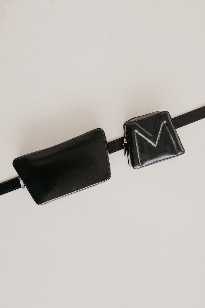 Belt Bag: Belt XL Basalt + Trapezium Basalt + Mini M Basalt