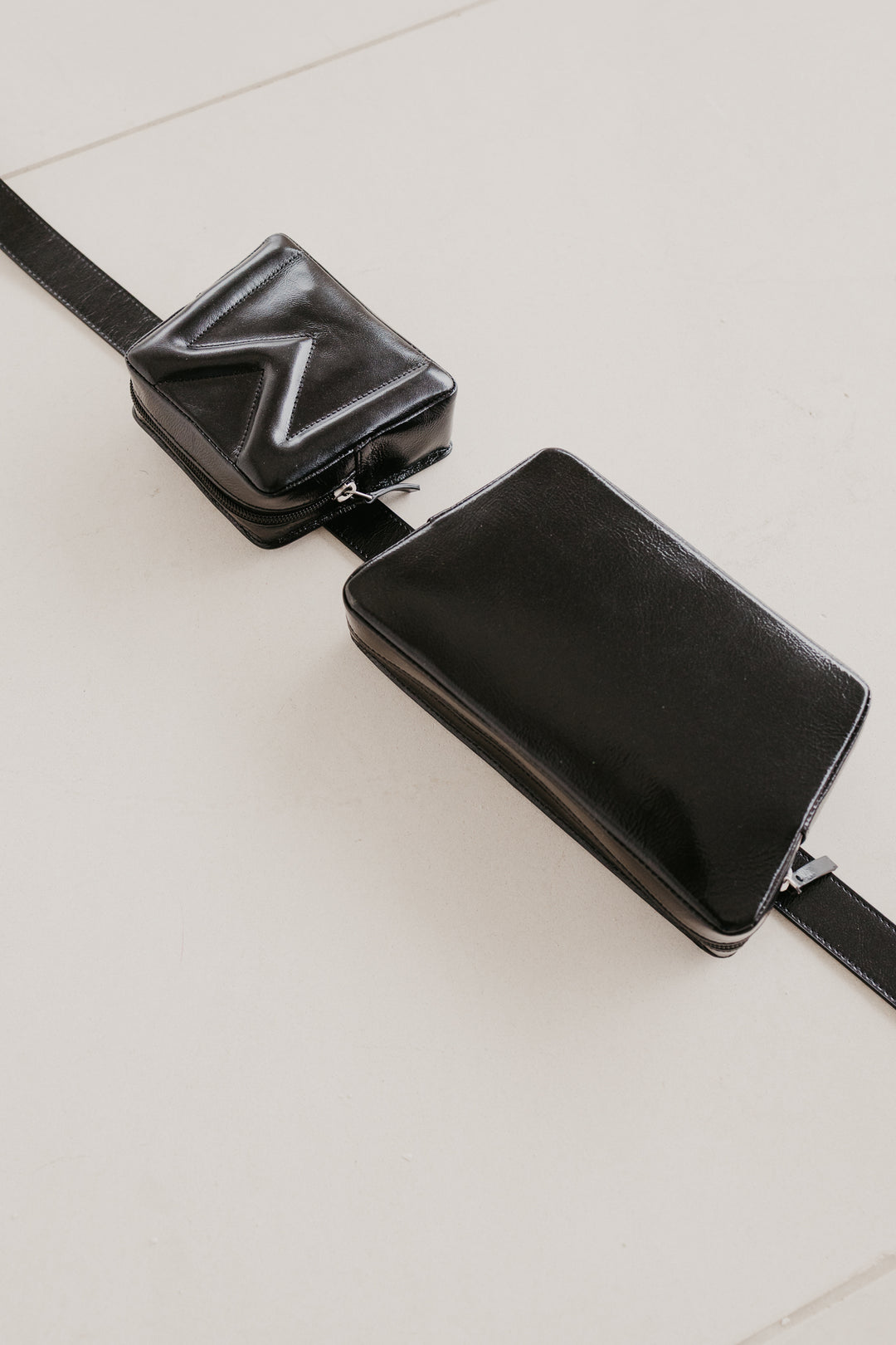 Belt Bag: Belt XL Basalt + Trapezium Basalt + Mini M Basalt