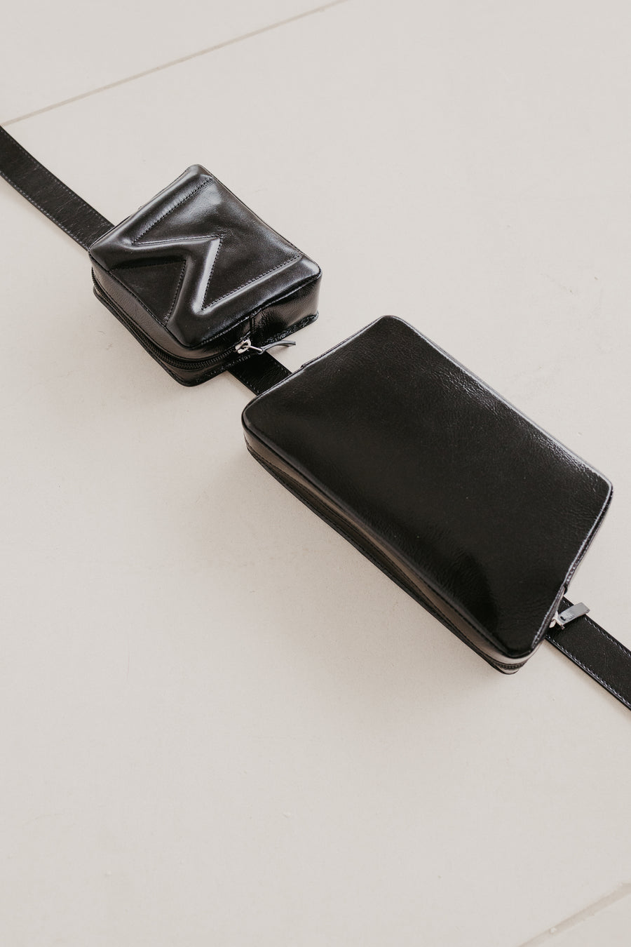 Belt Bag: Belt XL Basalt + Trapezium Basalt + Mini M Basalt