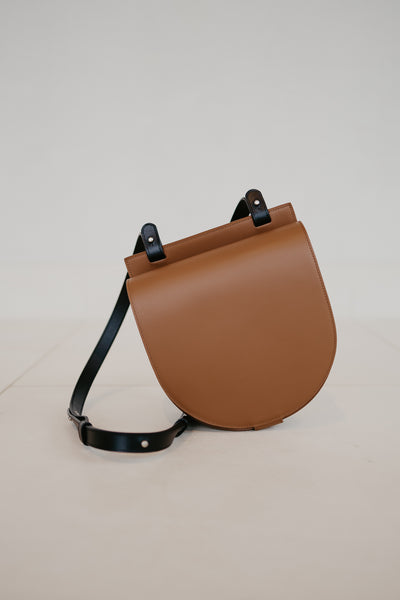 Single Saddle | Cognac - Beige - Black