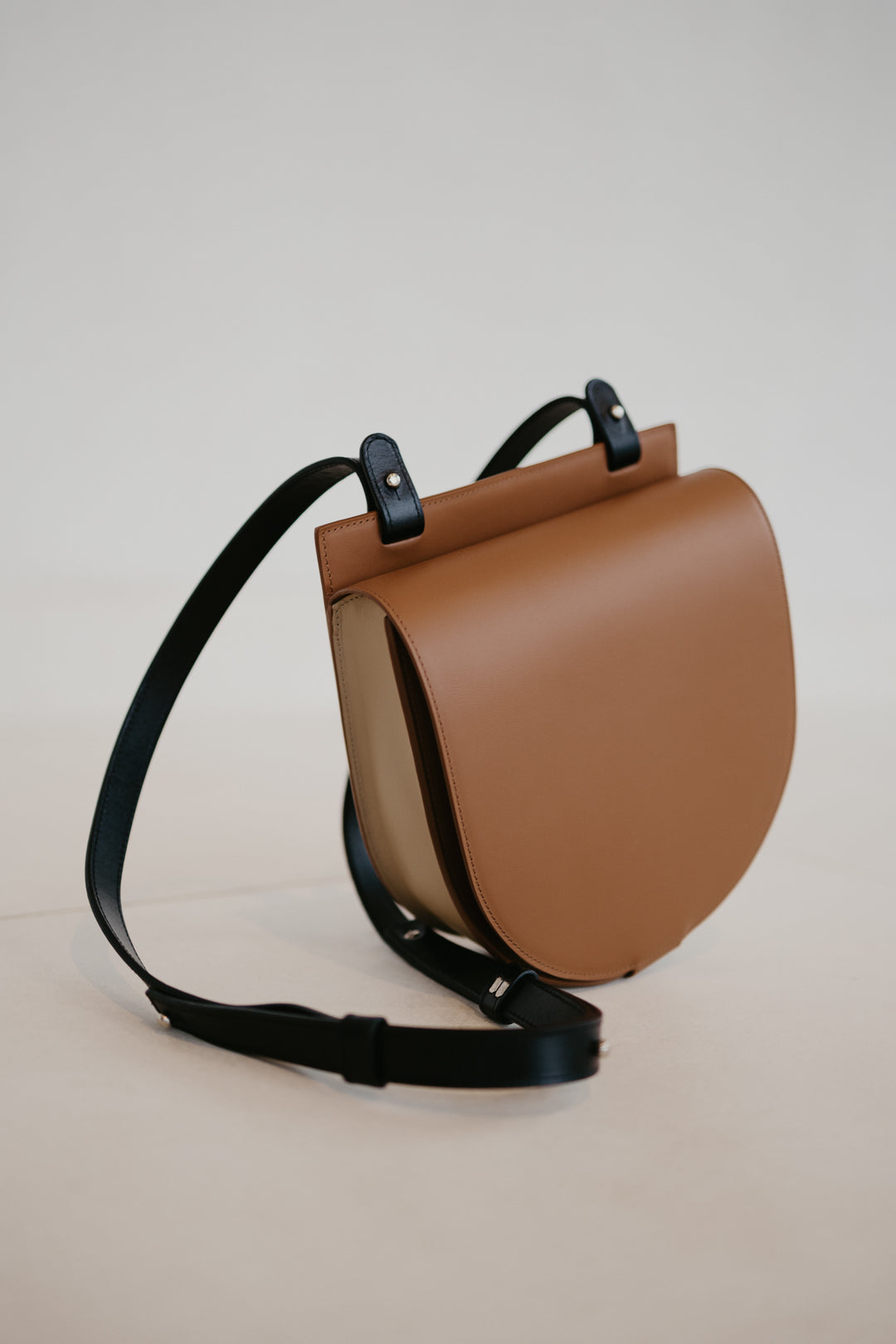 Single Saddle | Cognac - Beige - Black