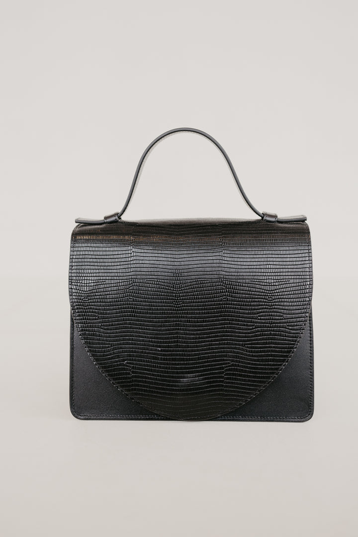 Mini Briefcase | Combi Black Snake