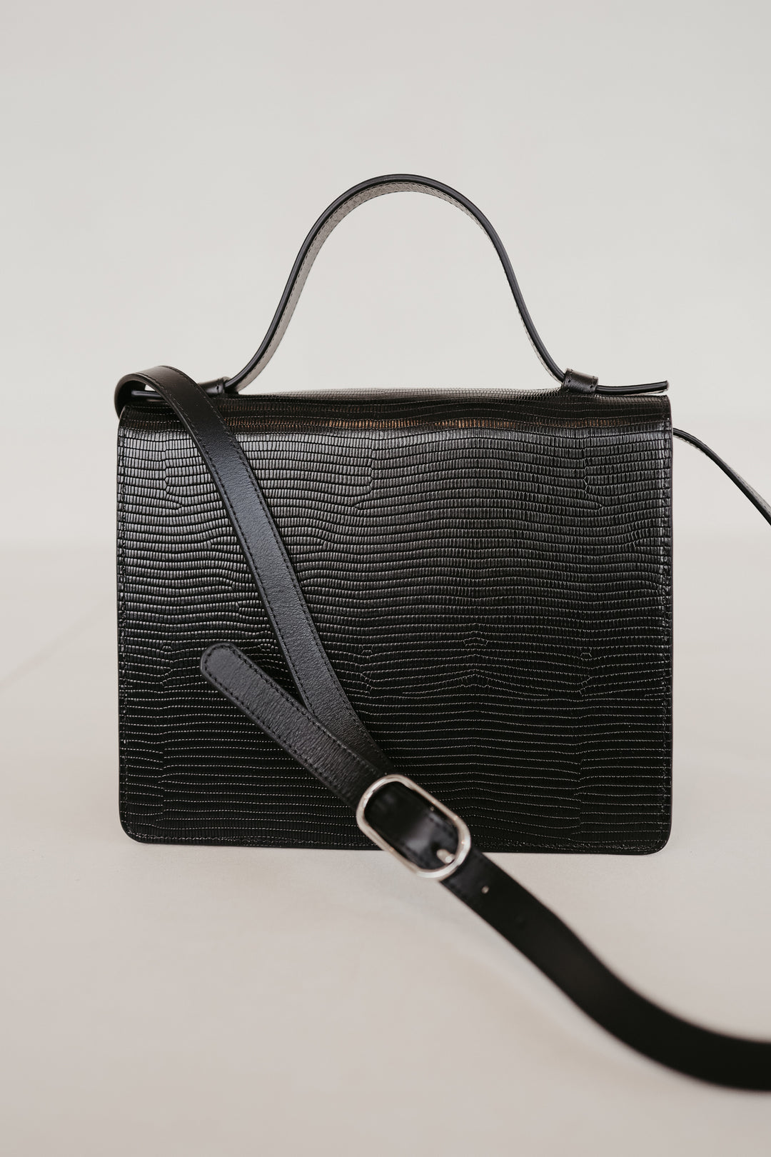 Mini Briefcase | Combi Black Snake