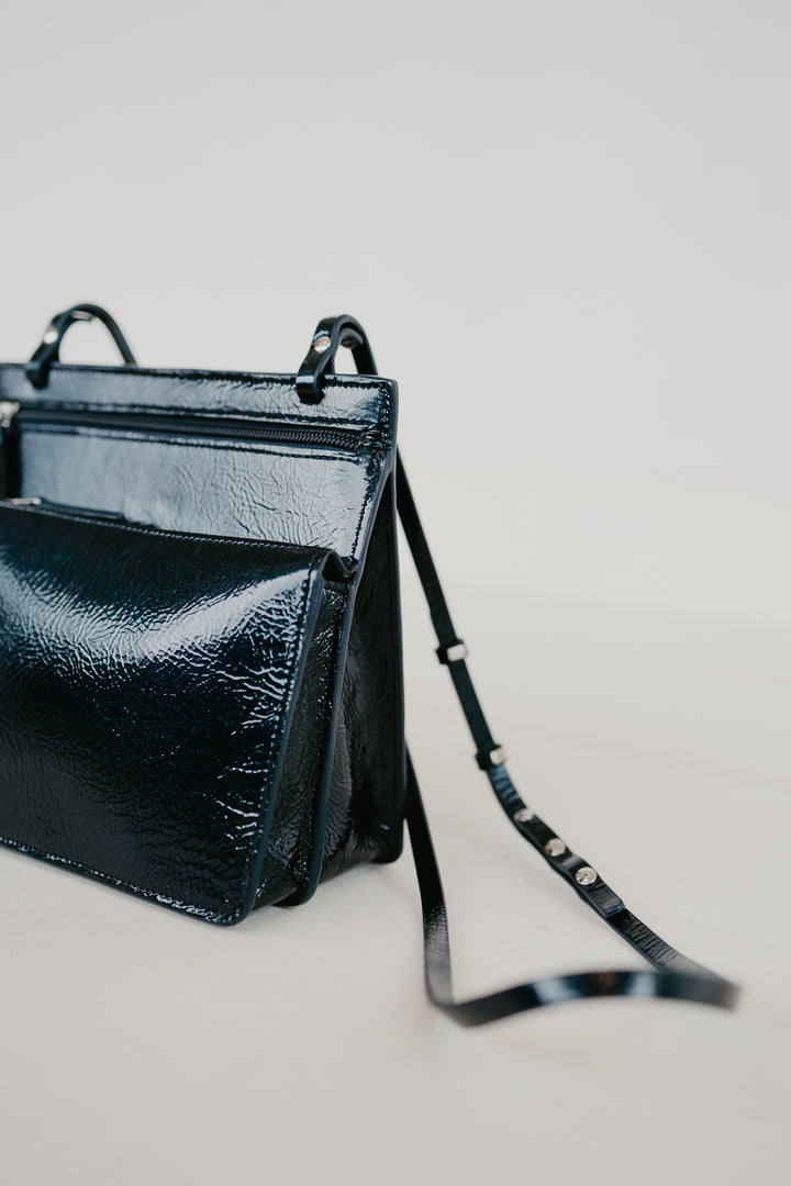 Double Pouch | Night Blue Stone