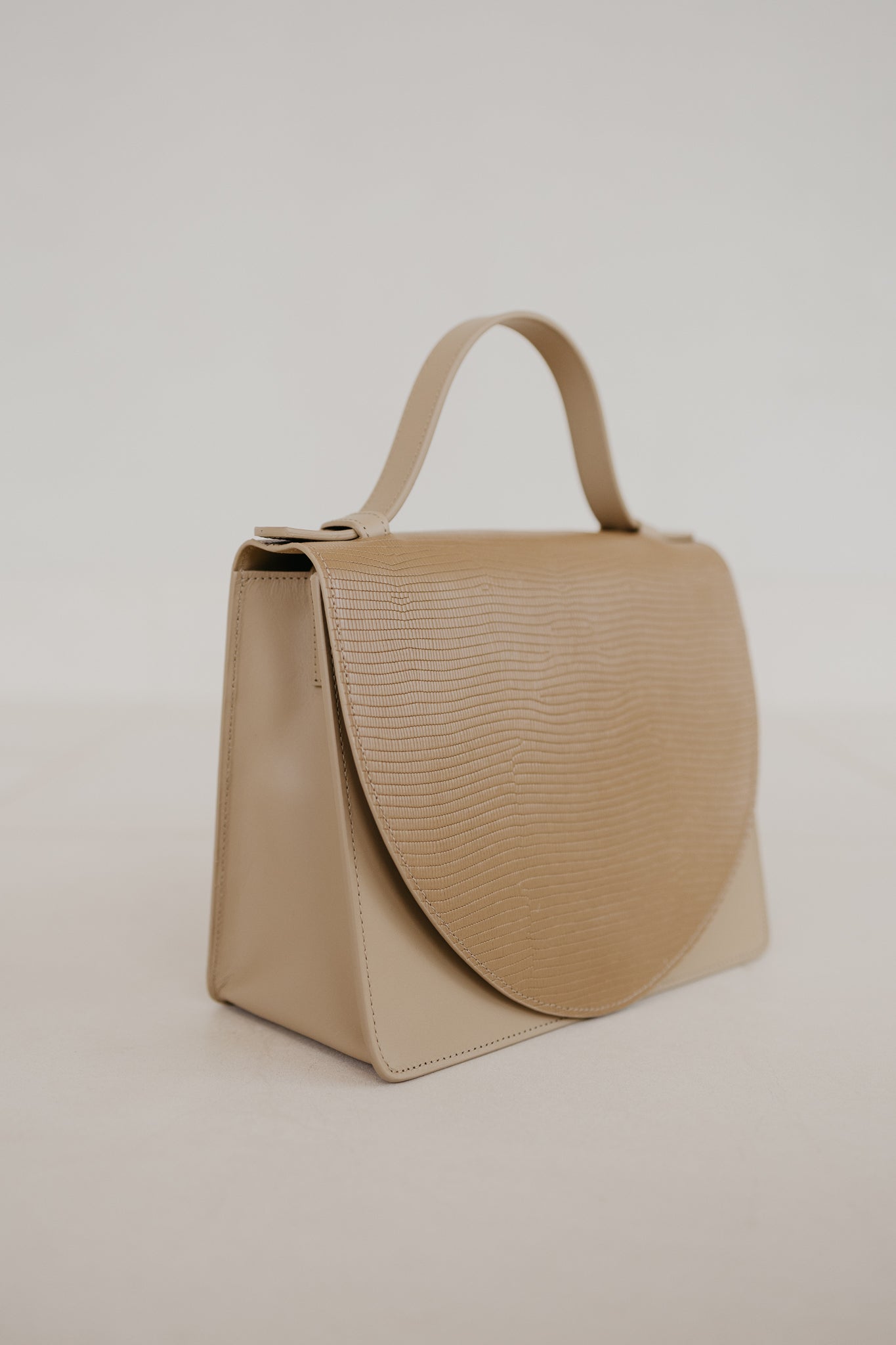 Mini Briefcase | Combi Beige Snake