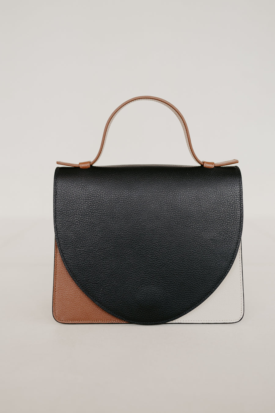 Mini Briefcase | Tricolor Classic Structured