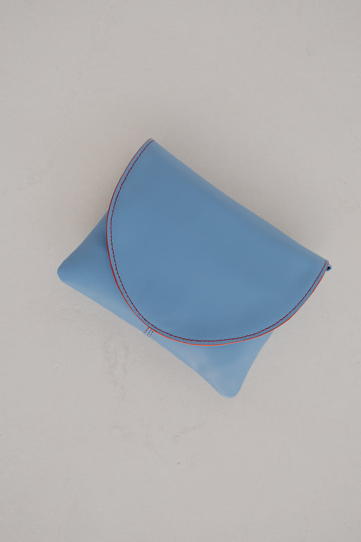 Bridal Collection | Mini Envelope Stitched Bleu Ciel / Red