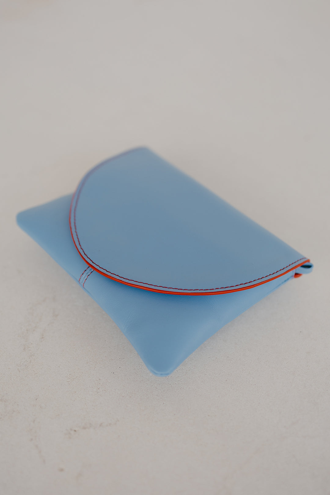 Bridal Collection | Mini Envelope Stitched Bleu Ciel / Red