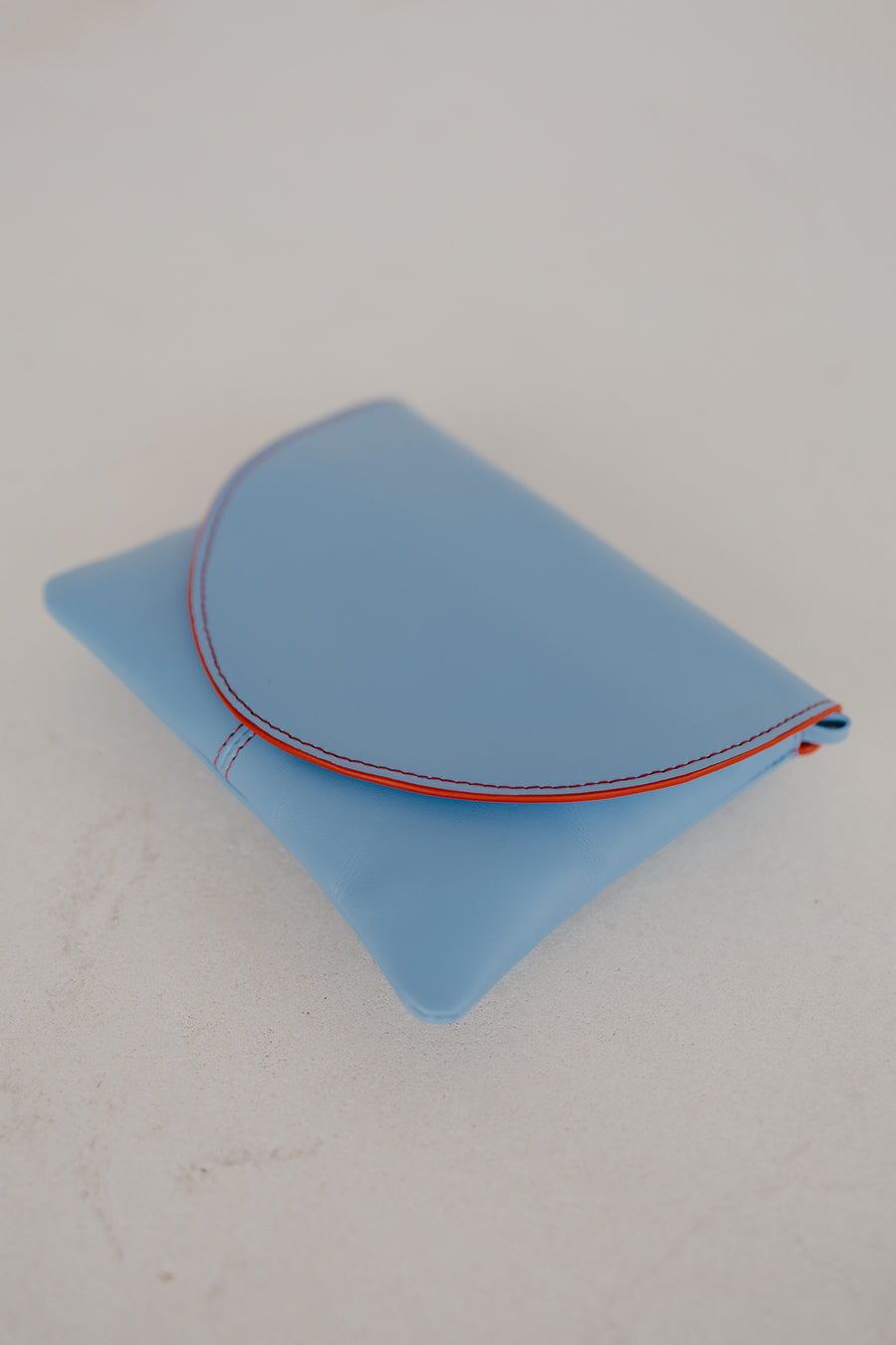 Bridal Collection | Mini Envelope Stitched Bleu Ciel / Red