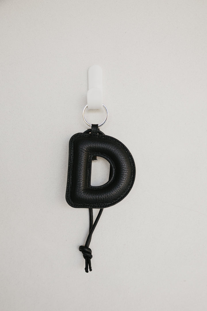 Alphabet Keychain | Black Structured