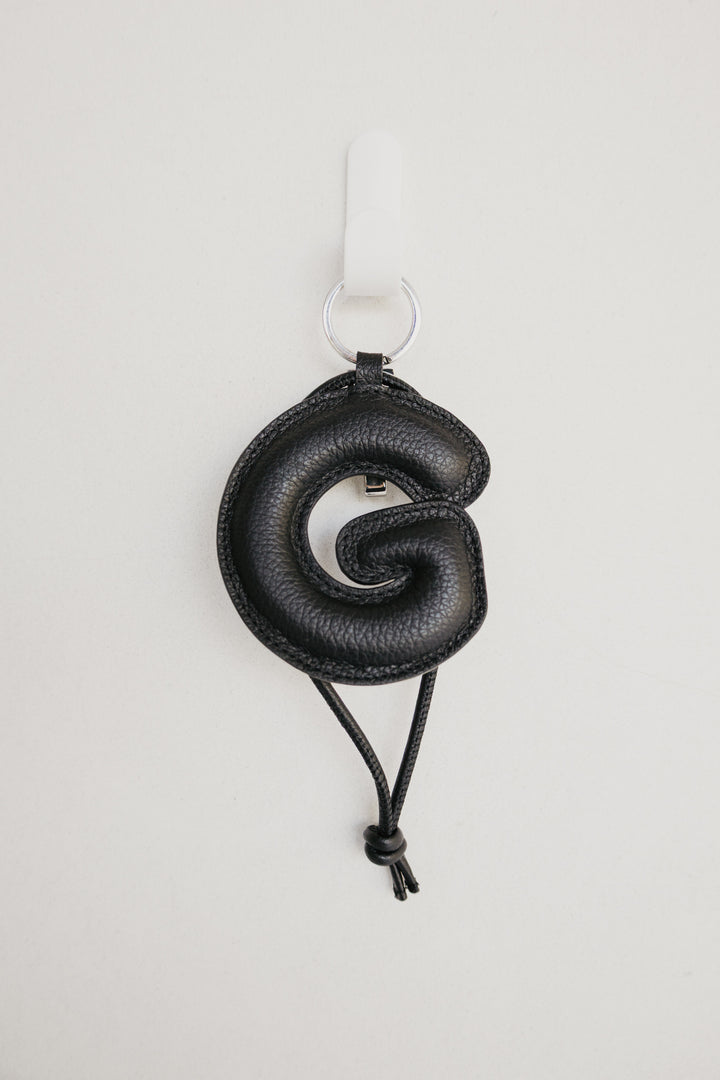 Alphabet Keychain | Black Structured