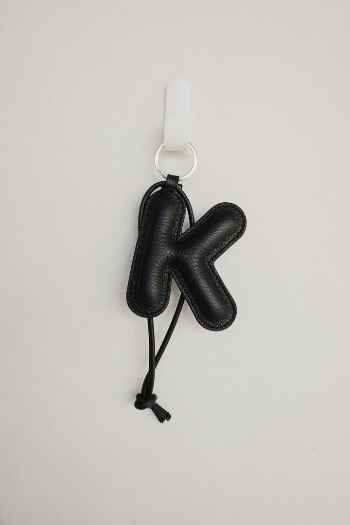 Alphabet Keychain | Black Structured