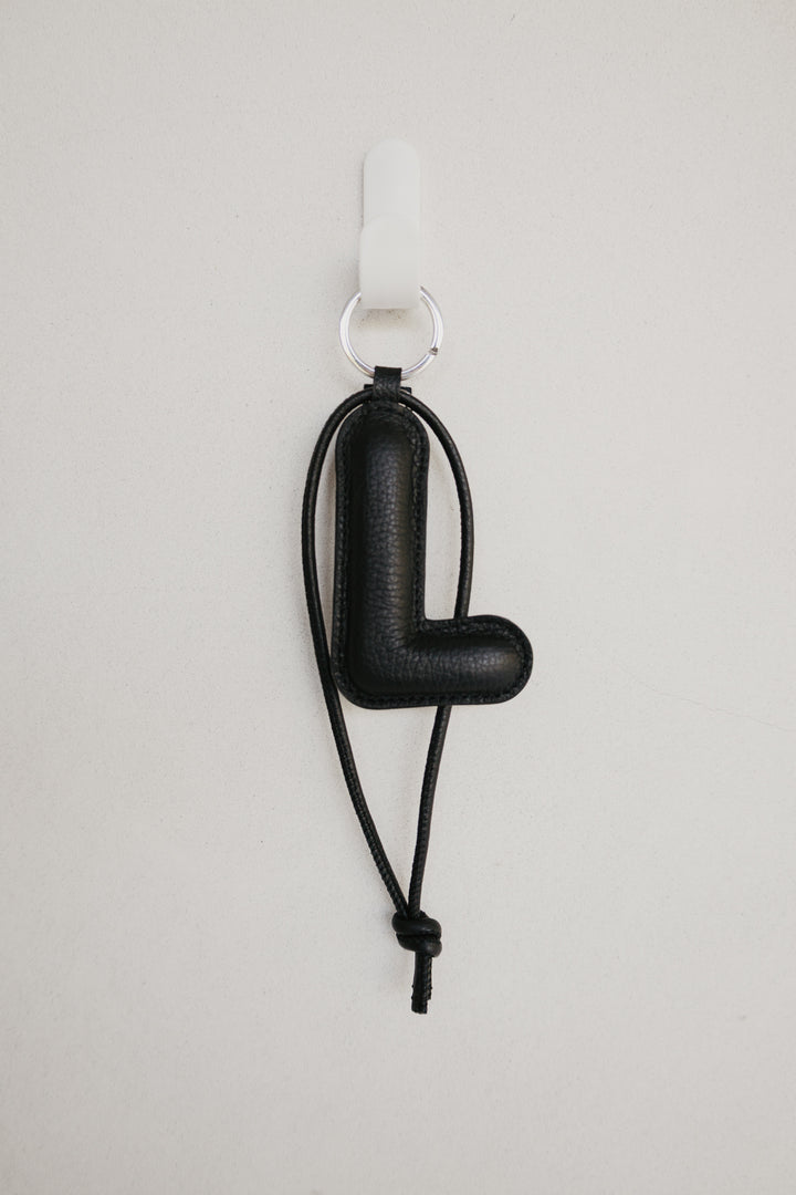 Alphabet Keychain | Black Structured