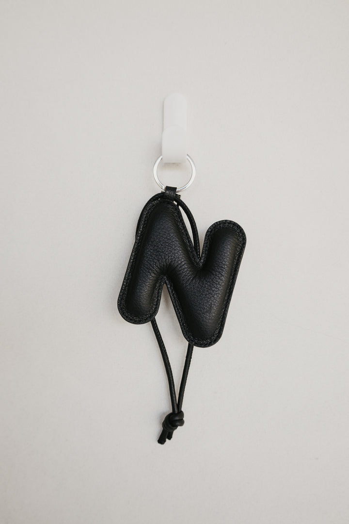 Alphabet Keychain | Black Structured