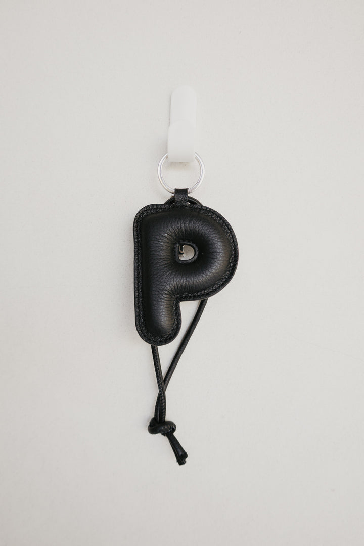 Alphabet Keychain | Black Structured