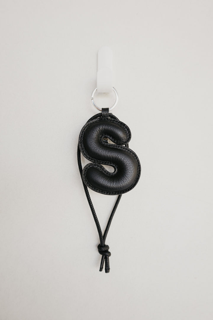 Alphabet Keychain | Black Structured