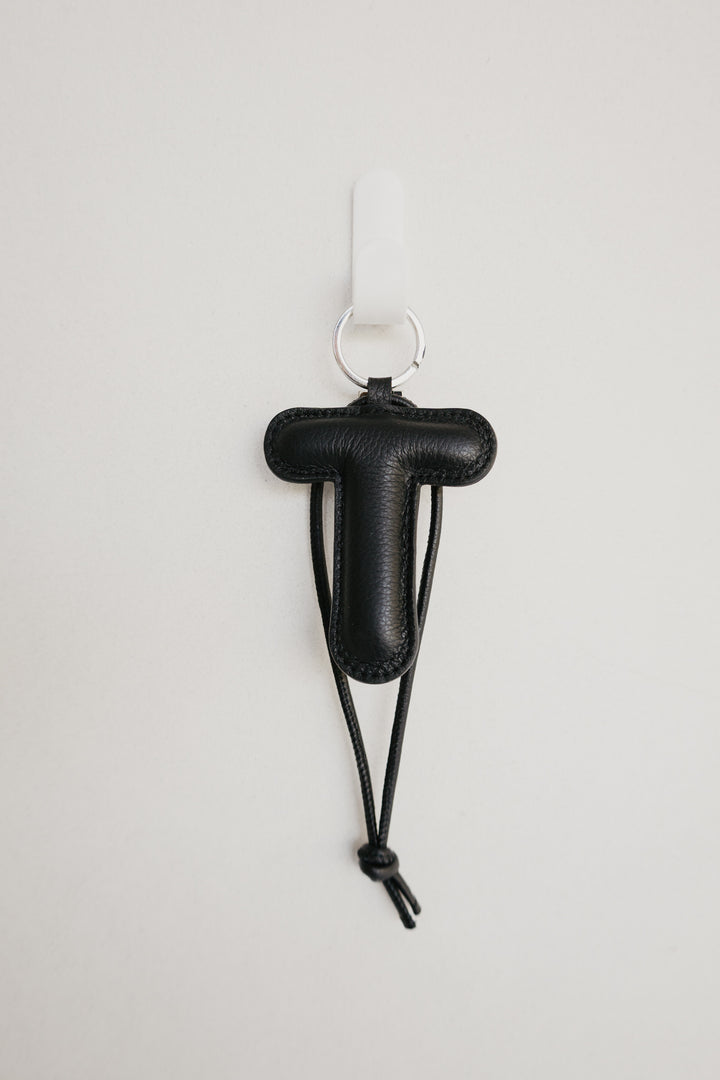 Alphabet Keychain | Black Structured