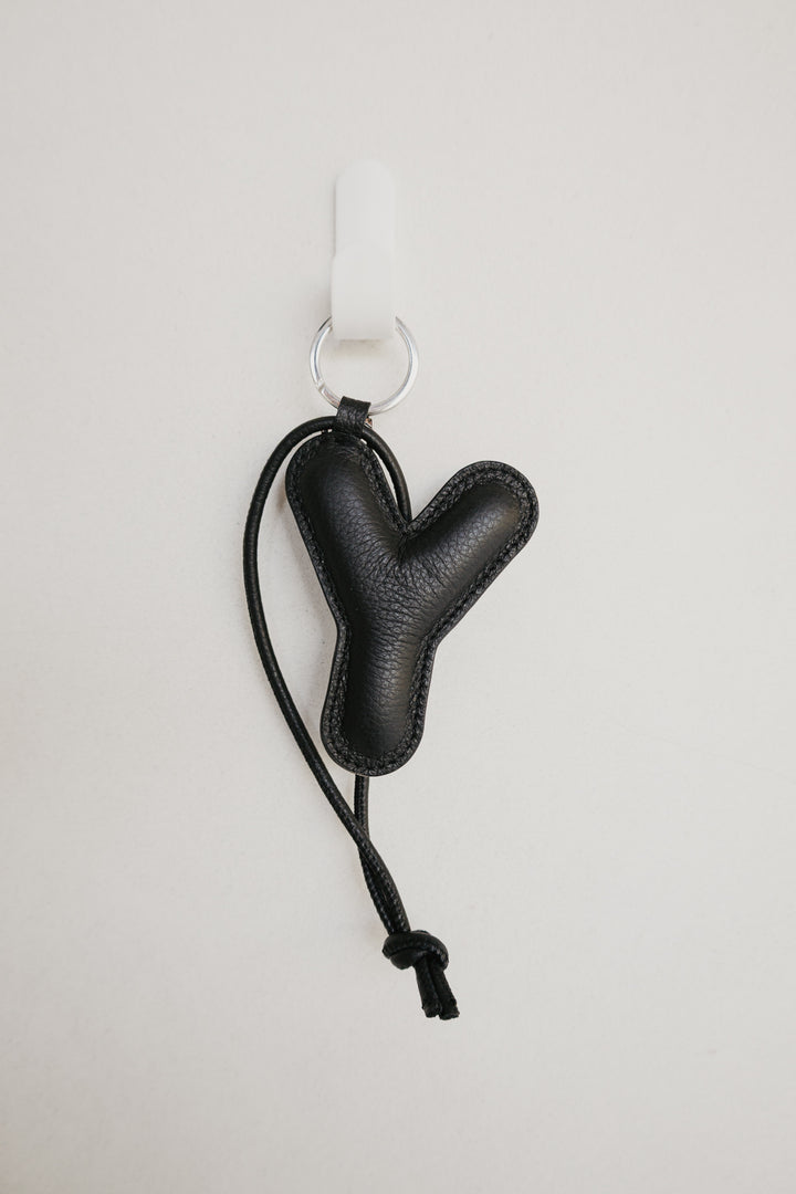 Alphabet Keychain | Black Structured
