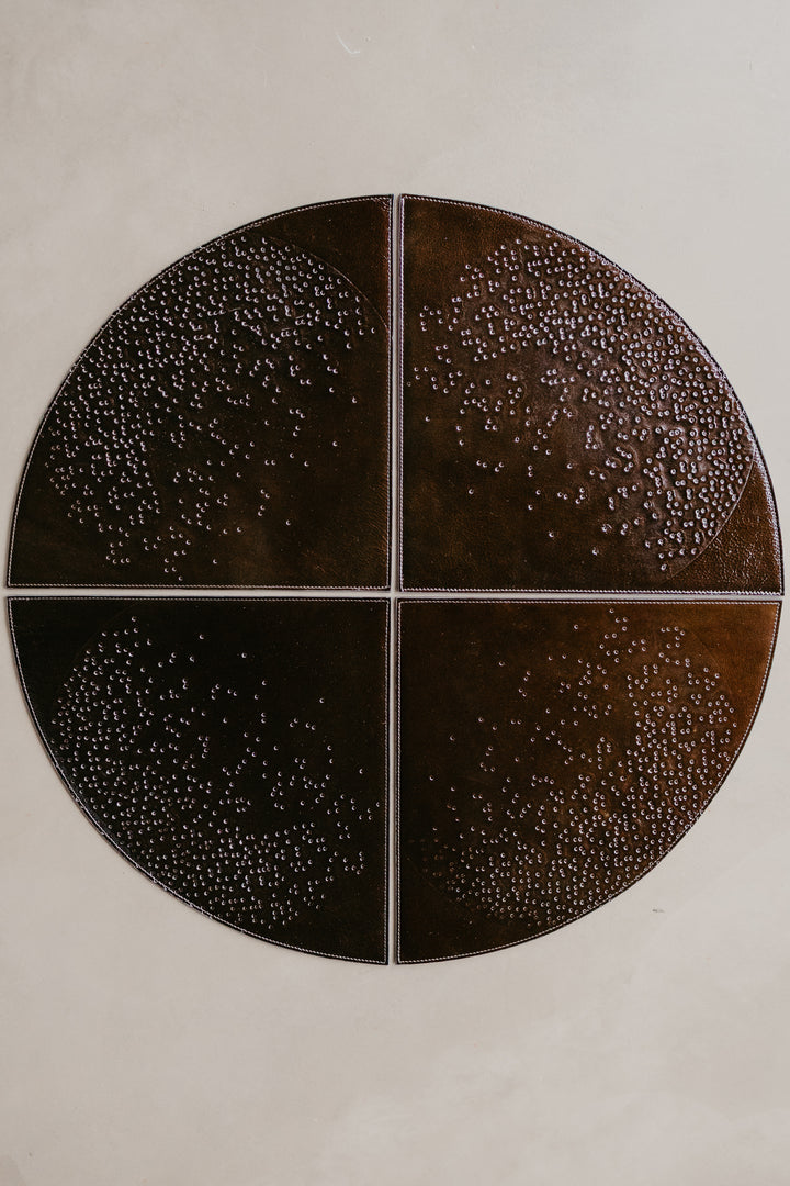 Placemat Set (4) Dots | Chocolate Stone
