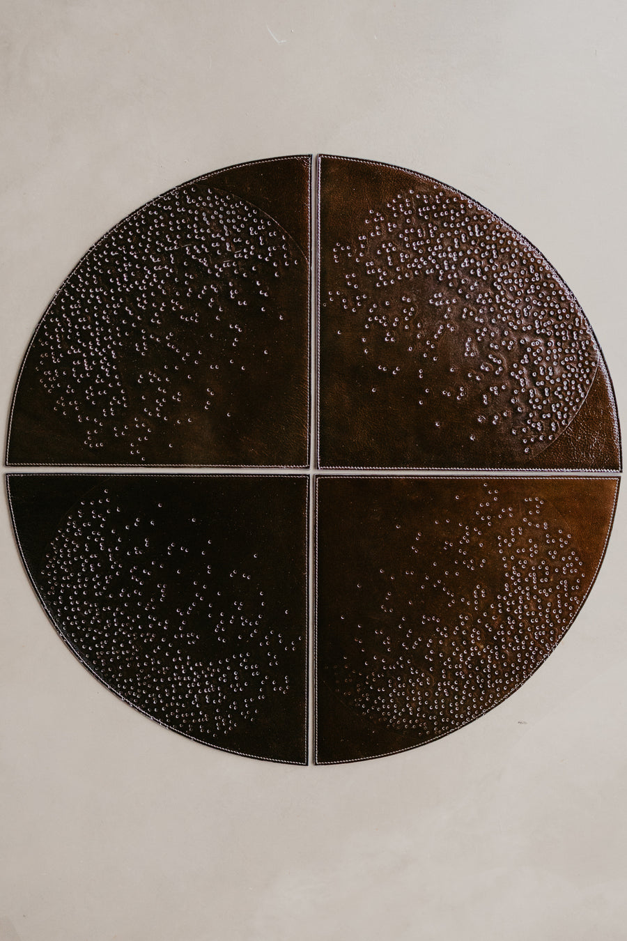 Placemat Set (4) Dots | Chocolate Stone