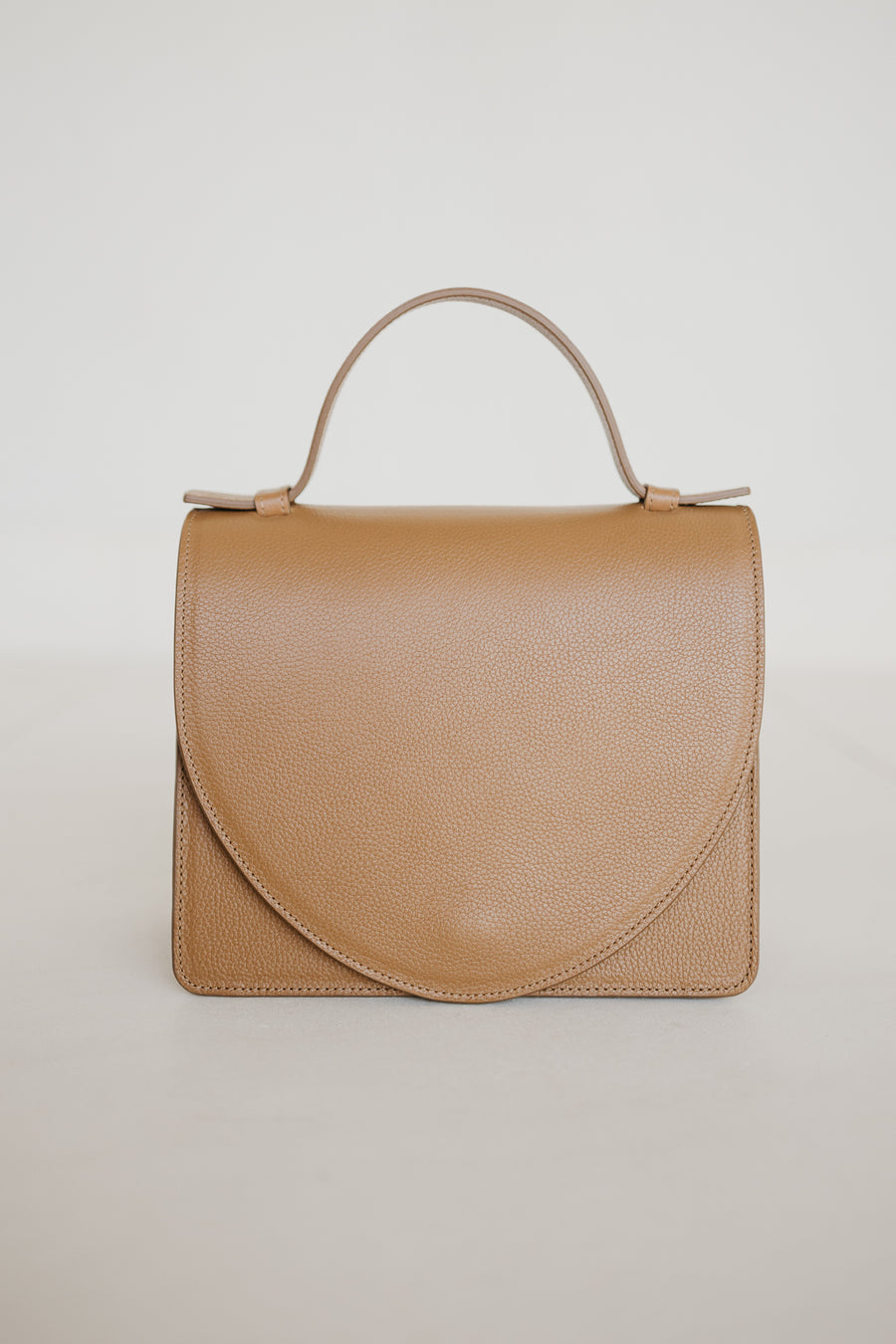 Mini Briefcase | Light Cognac Structured