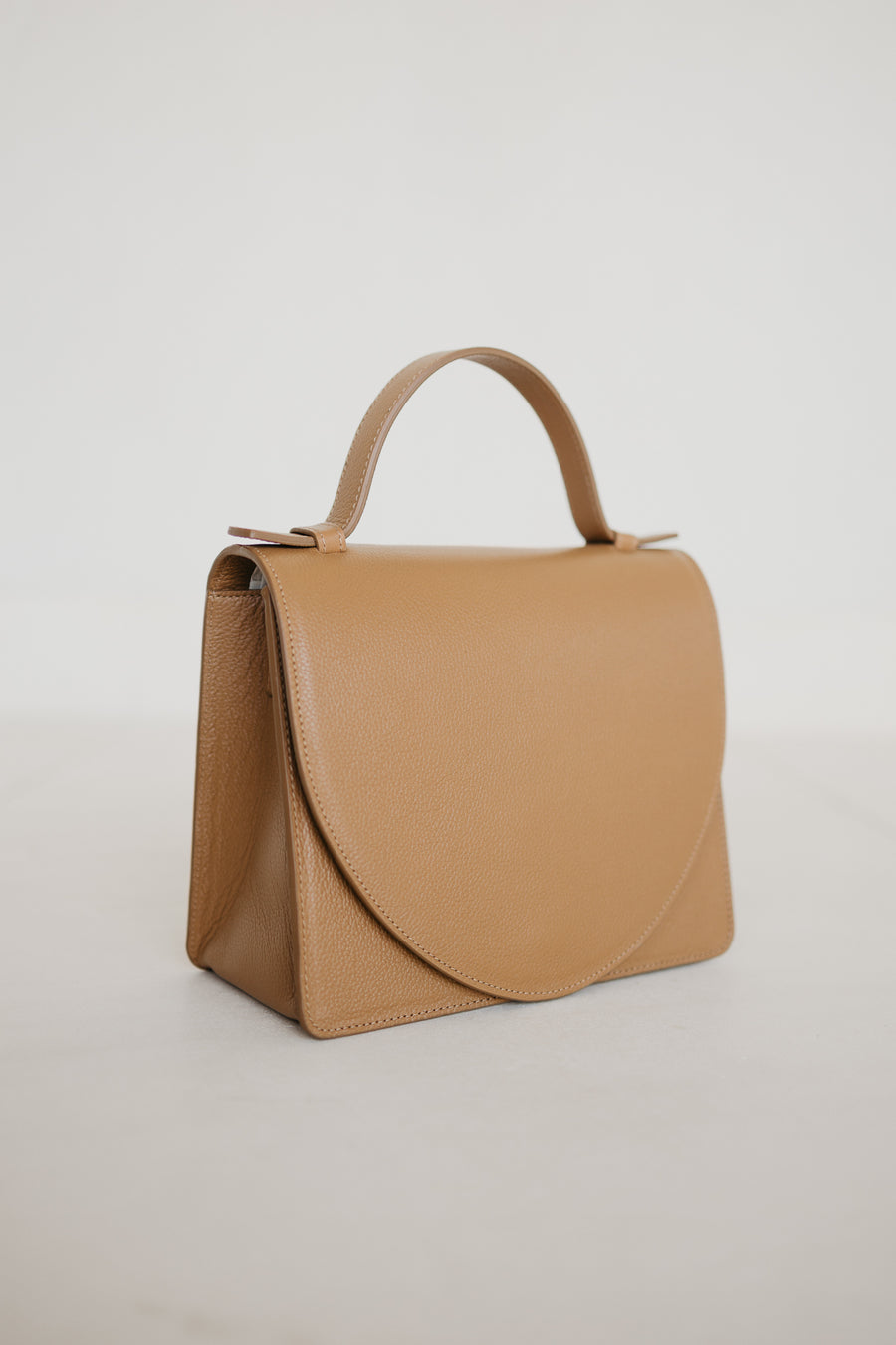Mini Briefcase | Light Cognac Structured
